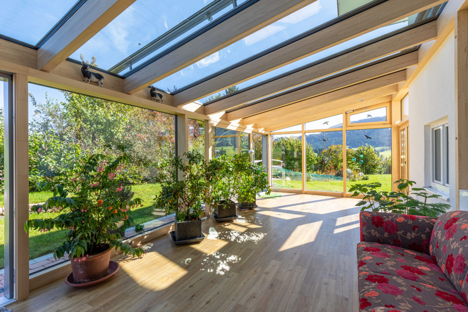 Innenansicht HolzAlu Wintergarten La Casa Allgäu