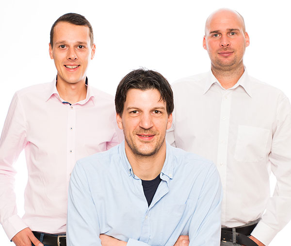 Johannes Bär, Alexander Brack und Georg Schmid, Geschäftsführer der element GmbH
